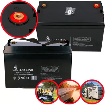 Extralink accumulatore AGM 12V 100Ah senza manutenzione