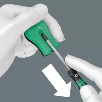 Magnetizzatore/demagnetizzatore non elettrico Wera 05033404001 nero verde
