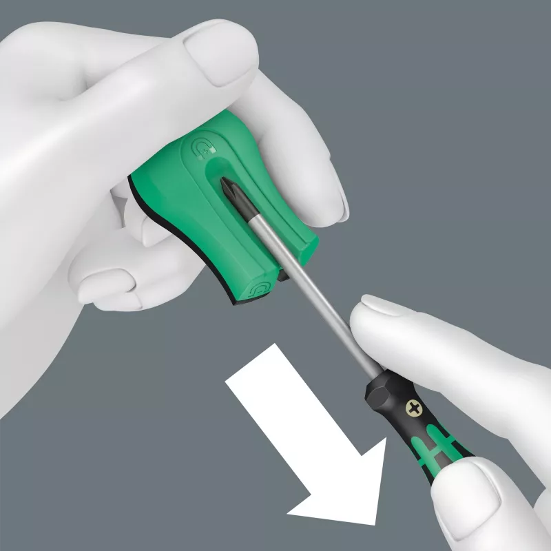 Magnetizzatore/demagnetizzatore non elettrico Wera 05033404001 nero verde