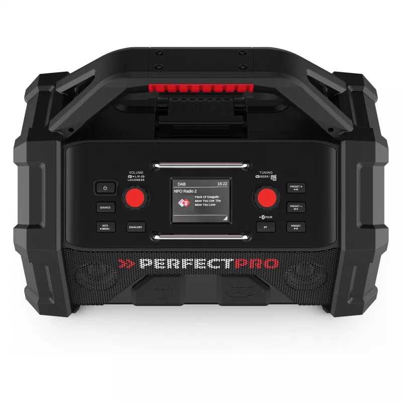 Radio da cantiere portatile PerfectPro ROCKTAGON 18V — radio da cantiere a batteria