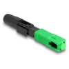 Connettore rapido in fibra ottica DeLOCK SC simplex maschio APC assemblabile in campo