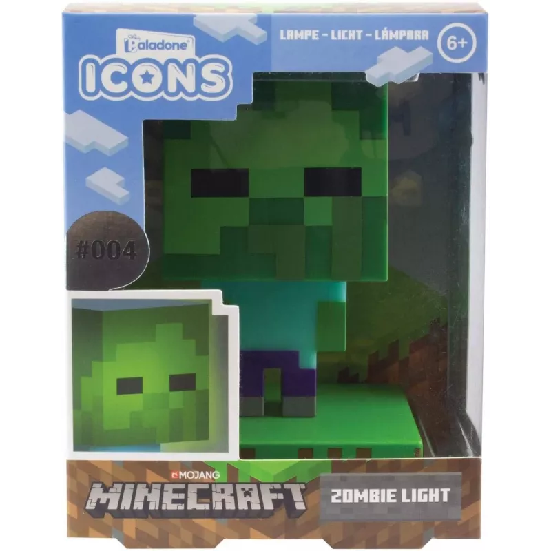 Lampada da tavolo Paladone Light Paladone Minecraft Zombie Light PP6592MCFV4 LED