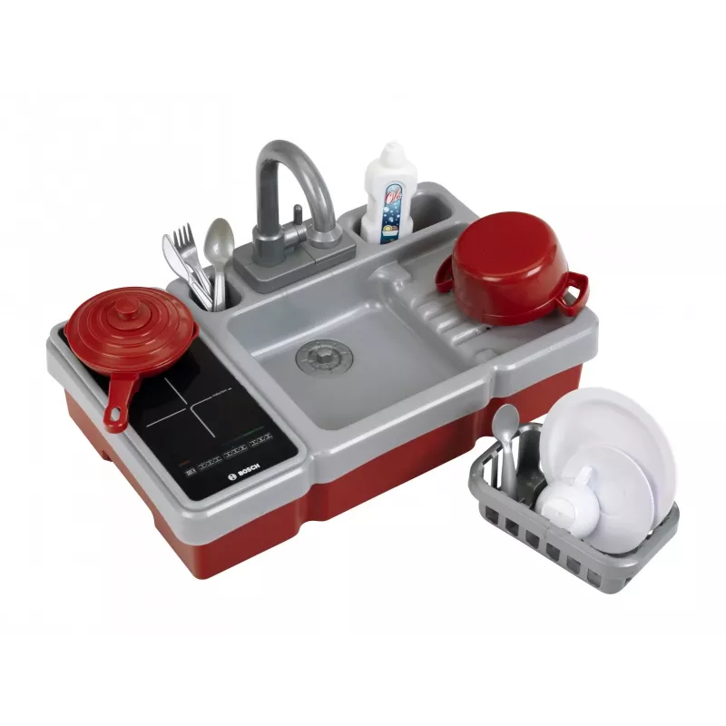 Lavandino giocattolo con funzione acqua e luce KLEIN modello 7110 — accessorio cucina giocattolo per bambini
