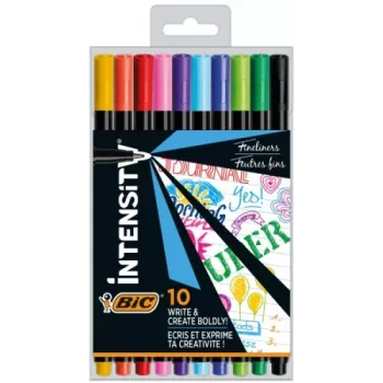 Fineliner BIC INTENSITY FINE BCL multicolore, set 10 colori CEL1011727
