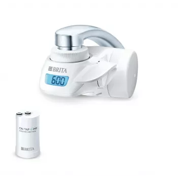 Filtro per rubinetto BRITA modello 1.2023.0413, 3 modalità, cartuccia a 5 stadi, capacità 600 L, bianco, 5 adattatori per rubinetto