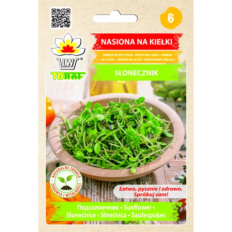 Semi di girasole nero PNOS da germinazione, confezione da 20 g