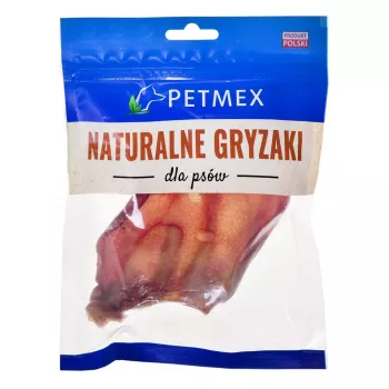 Snack da masticare per cani PETMEX orecchio di maiale 40 g — orecchio di maiale naturale per l'igiene dentale di cani di taglia media e grande