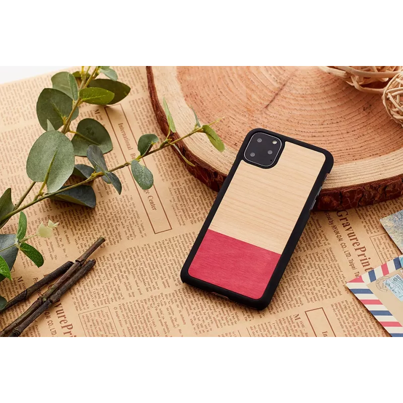 Custodia per smartphone man and wood per iPhone 11 Pro, nero, design mismatch