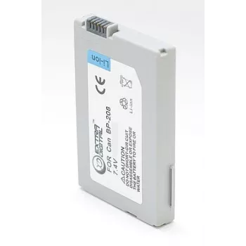 Batteria Extra Digital BP-208 7,2 V 2000 mAh per fotocamere Canon