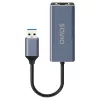 Adattatore di interfaccia di rete SAVIO AK-83 USB Type-A a RJ-45 connettore maschio, 5 Gbit/s, nero