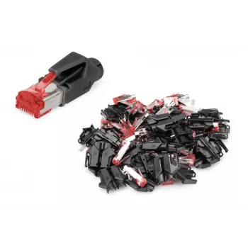 Digitus connettore modulare Hirose CAT 6 TM 21 10 pezzi connettore RJ-45 nero rosso