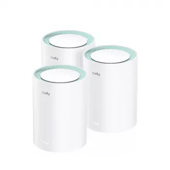 Cudy M1300 confezione da 3 sistema Mesh Wi-Fi dual band (2,4 GHz / 5 GHz) Wi-Fi 5 (802.11ac) bianco 1 interno