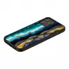 Custodia iKins per Apple iPhone 12 / 12 Pro — motivo agata viola