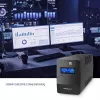 Qoltec Monolith UPS doppia conversione Online 0,65 kVA 360 W 2 prese AC