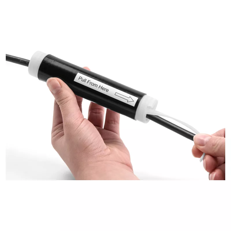 Delock 20858 tubo termorestringente a freddo, 25 mm x 130 mm, nero, 2 pz