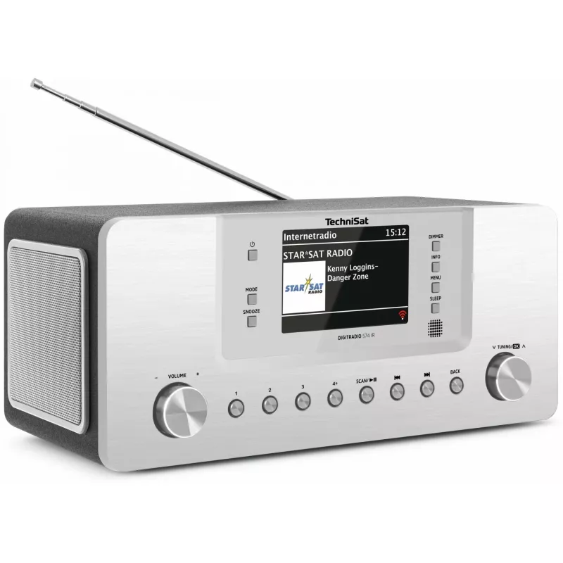 TechniSat DigitRadio 574 IR - sistema audio - 2 x 5 Watt - argento (0001/2951)
