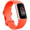Fitbit Charge 6 - Champagne Gold alluminio - Activity tracker con Infinity Band - silicone - color corallo - NFC, Bluetooth - 37.64 g (40-56-7910)