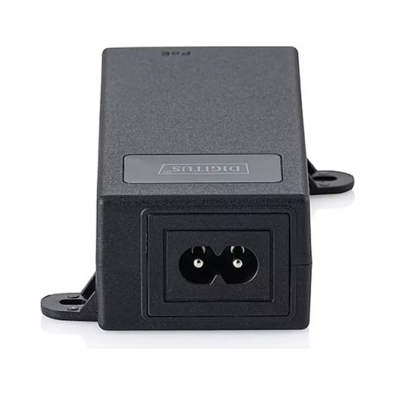 Injector PoE++ DIGITUS DN-95104-1 — Gigabit Ethernet 802.3bt, 60 W, 55 V, 100 m, nero
