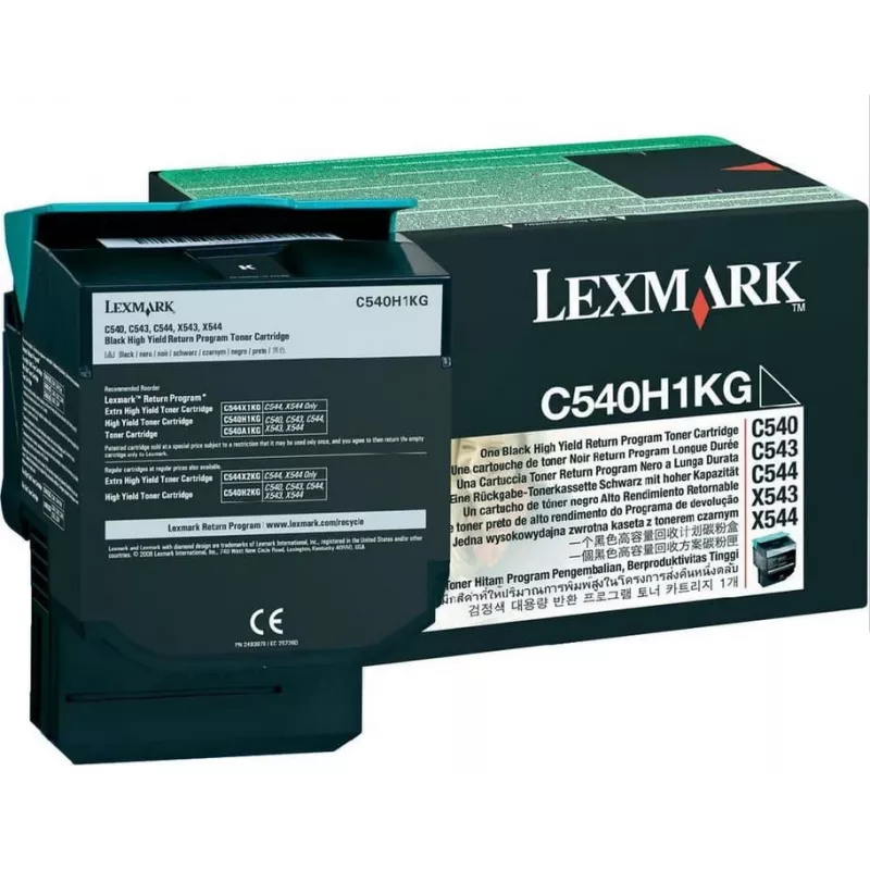 Toner Lexmark HY nero LCCP C540 2500 pagine