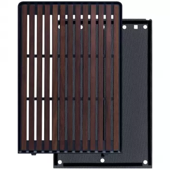Pannello frontale Lian Li DAN Cases A3-mATX Wood Edition, noce / nero