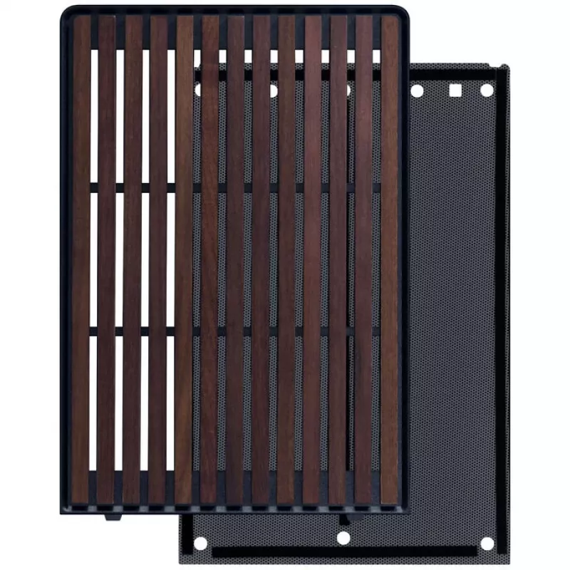 Pannello frontale Lian Li DAN Cases A3-mATX Wood Edition, noce / nero
