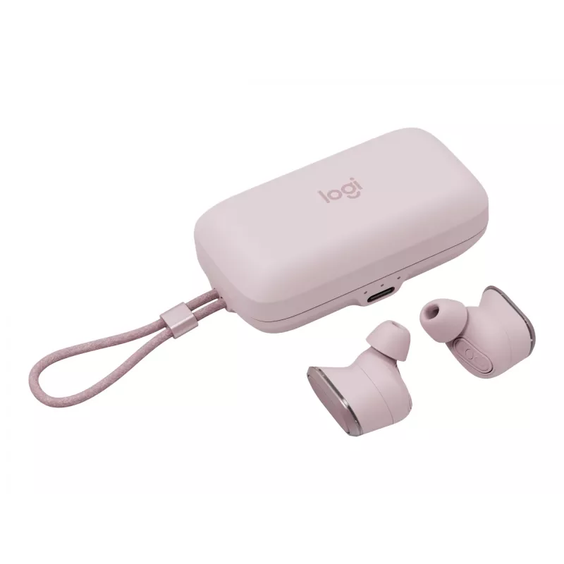 Logitech Zone True Wireless, cuffie in-ear, ANC, rosé, rosa, in-ear, Bluetooth, 985-001090
