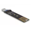 Convertitore combo DeLOCK per M.2 NVMe PCIe o SATA SSD USB 3.2 Gen 2 nero
