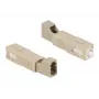 Giunto ibrido per fibra ottica DeLOCK SC simplex maschio su LC simplex femmina beige