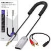 Adattatore ricevitore audio wireless QOLTEC HiFi BT6.0 2xRC – ricevitore audio Bluetooth per altoparlanti e autoradio