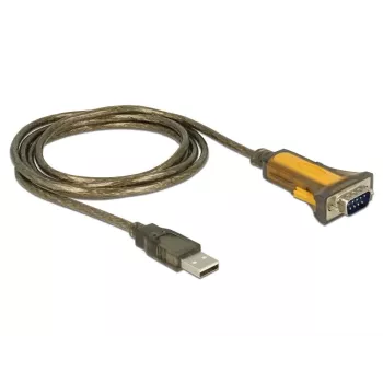 Cavo seriale DeLOCK 65840 USB Type-A DB-9 1,5 m nero giallo