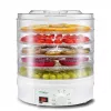GreenBlue GB190 essiccatore per funghi, verdure e frutta, 5 vassoi, 250 W, temperatura regolabile 35–70 °C, bianco