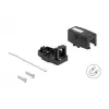 Delock 85840 Custodia Keystone vuota, 1 porta, con base magnetica, nero