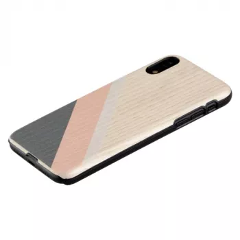 Custodia per smartphone man and wood per iPhone XR – abito rosa con dettagli neri
