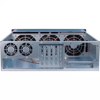 Inter-Tech 3U-30255 rack nero, acciaio inox