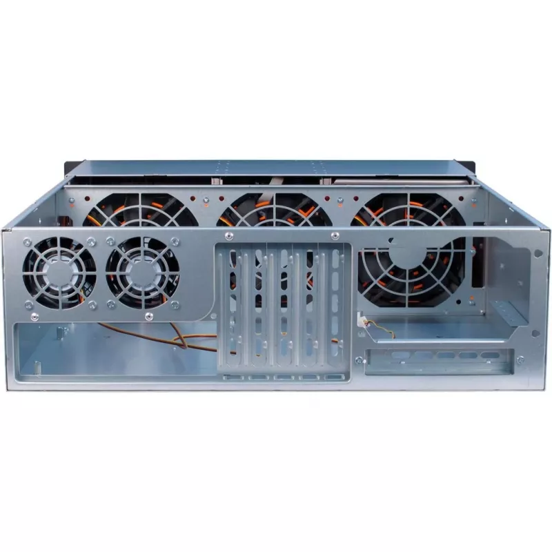 Inter-Tech 3U-30255 rack nero, acciaio inox