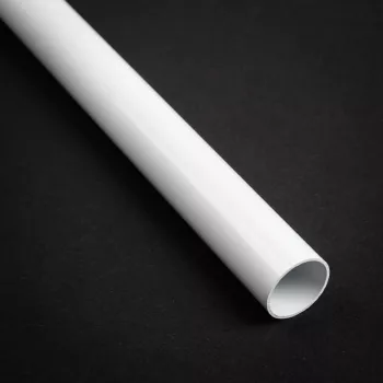 Hardtubing Bitspower 16 mm AD tubo in ottone smussato, 500 mm, verniciato bianco