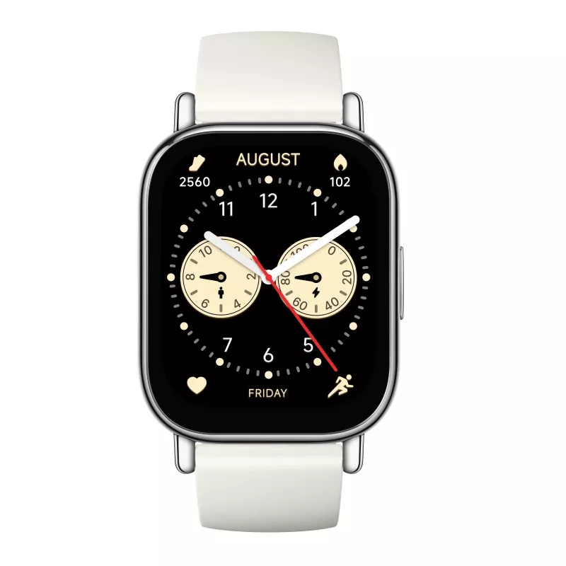 Smartwatch Xiaomi Redmi Watch 5 Lite — 1,96 inch AMOLED, GPS, 470 mAh, cassa oro, cinturino TPU bianco