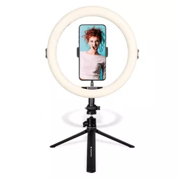 Agfa Arl11 Ring Light 120 LED Ring Vlog + treppiede + telecomando