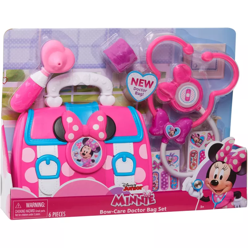 Disney Junior Minnie Mouse Bow-Care set valigetta del dottore, giocattolo per bambini