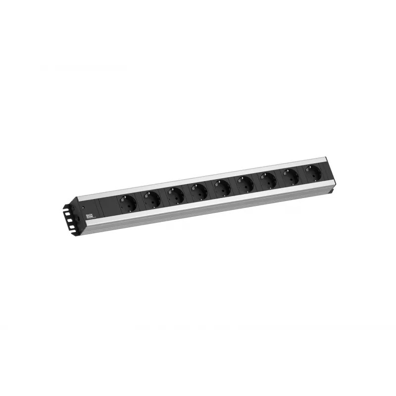 Prolunga elettrica Bachmann 300.001 2 m 9 prese AC, per interni, nero, grigio