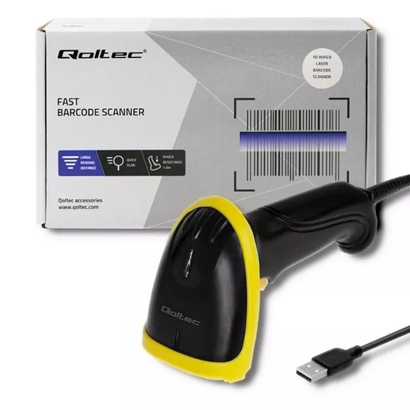 Lettore di codici a barre portatile Qoltec 50860