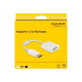 Adattatore DisplayPort 1.2 connettore maschio su VGA connettore femmina DeLOCK 61007