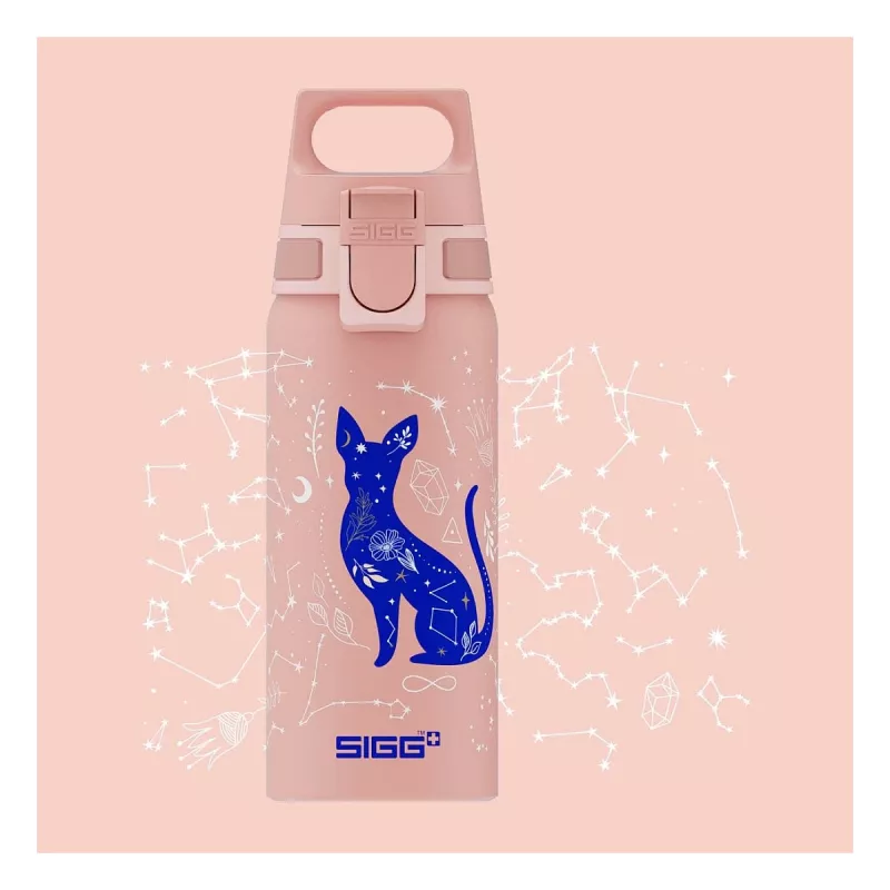 Borraccia in alluminio Sigg 6005.10 — 600 ml, 7,1 cm di diametro, 145 g, blu/rosa