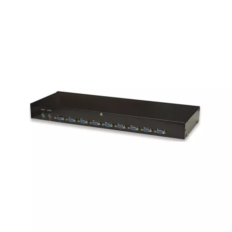 Intellinet switch KVM rackmount 8 porte, combo USB + PS/2, on-screen display, cavi inclusi (spina Euro 2 pin)