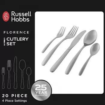 Set posate Russell Hobbs RH022641EU7 – servizio 20 pezzi in acciaio inox