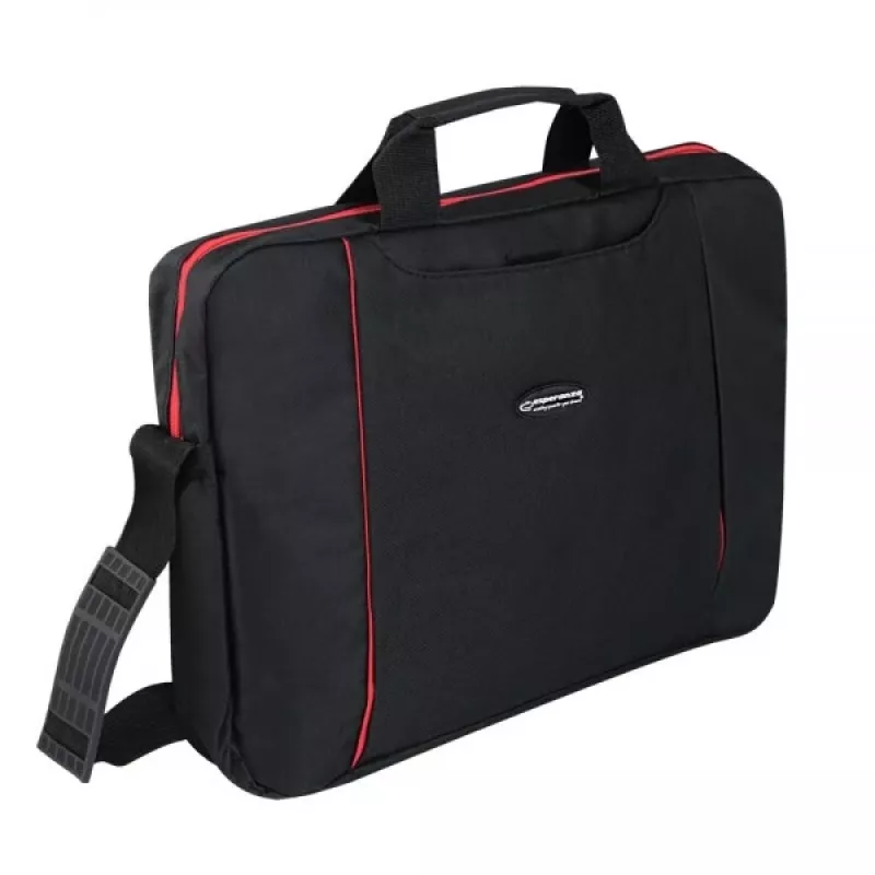 Borsa top loader Esperanza SALERNO 39,6 cm (15,6) nero, rosso