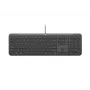 Tastiera USB con filo Logitech 920-013331 — graphite, layout nordico