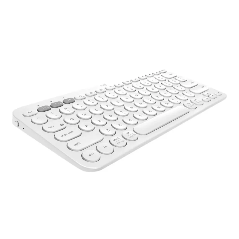 Logitech Multi-Device K380 - Tastiera - Wireless - Bluetooth 3.0 - Tedesca - Off-White