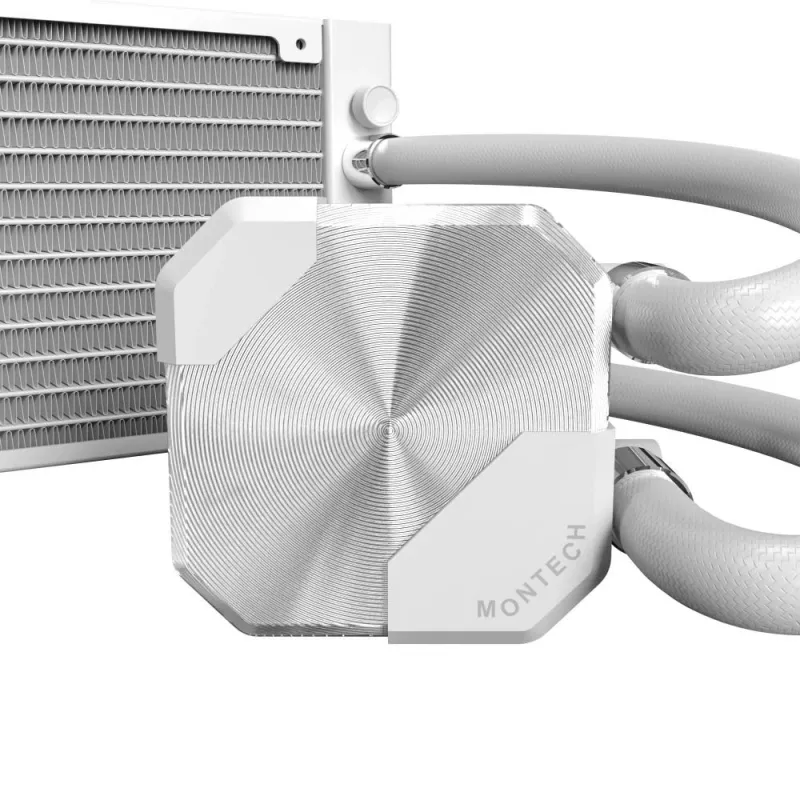 Raffreddamento a liquido Montech HyperFlow Silent AiO - 360 mm, bianco
