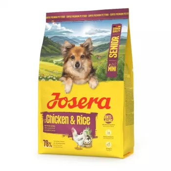 Cibo secco per cani JOSERA Mini Senior Chicken & Rice 3 kg per cani anziani di piccola taglia